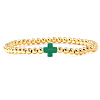 Brass Round Beaded Bracelets for Women SB9067-21-1