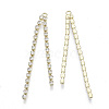 Brass Cup Chains Tassel Big Pendants X-PALLOY-S177-72LG-2