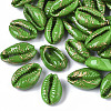 Spray Painted Natural Cowrie Shell Beads SSHEL-R047-03-A03-1