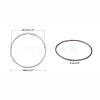 Tarnish Resistant 304 Stainless Steel Linking Ring STAS-T047-15B-2