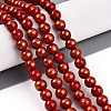 Natural Mashan Jade Beads Strands G-A255-A01-02A-1