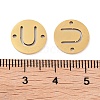 PVD Vacuum Plating 201 Stainless Steel Hollow Flat Round Links FIND-R149-03U-G-3