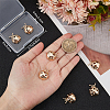 10Pcs Brass Pendants KK-BBC0010-82-3