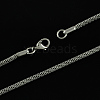 201 Stainless Steel Network Chain Necklaces STAS-S029-07-2
