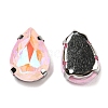 Mocha Fluorescent(MI) Teardrop Sew on Rhinestone GGLA-R043-02B-P02-2
