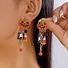 Alloy Enamel Dangle Earrings FS-WGFB6AD-01-1