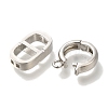 Brass Fold Over Clasps KK-K389-108P-2