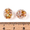 Handmade Foil Glass Beads FOIL-N029-10E-4