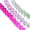 Transparent Painted Glass Beads Strands DGLA-A034-T4mm-A06-4