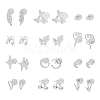 2 Pairs Alloy Stud Earrings for Women EJEW-FS0001-27A-2
