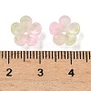 Dyed & Heated Glass Bead Caps GLAA-C042-01H-3