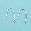 925 Sterling Silver Hoop Earring Findings STER-H107-08S-2
