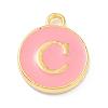 Golden Plated Alloy Enamel Charms ENAM-Q437-14C-1