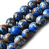 Dyed Natural Magnesite Beads Strands G-L617-D01-8mm-02-2
