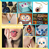 2Bags 2 Colors Glass Eyes Cabochons KY-PH0001-56-4