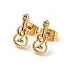 Golden 304 Stainless Steel Stud Earrings for Women EJEW-E294-01G-03-1