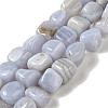 Natural Blue Lace Agate Beads Strands G-NH0017-B05-02-1