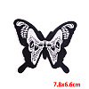 Butterfly with Skull Computerized Embroidery Cloth Iron on/Sew on Patches PATC-PW0002-11B-1