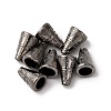 Tibetan Style Cone Alloy Bead Caps TIBE-Q044-13B-RS-2