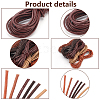   30 Yards 6 Colors Cowhide Leather Cord WL-PH0004-23A-4