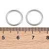 304 Stainless Steel Closed Jump Rings STAS-G393-06P-11-2