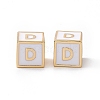 Rack Plating Brass Enamel Beads KK-B060-04G-04V-2