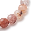 Natural Multi-Color Rutilated Quartz Beaded Stretch Bracelets for Women BJEW-JB13466-4