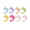 Spray Paint Alloy Pendants FIND-H060-01B-1