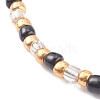 Round Opaque Colours Glass Seed Beads Stretch Bracelets BJEW-JB06010-01-2