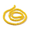 Electroplate Opaque Solid Color Glass Beads Strands EGLA-A034-P1mm-L02-2
