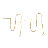 Brass Stud Earring Findings KK-K251-03G-1