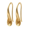 Rack Plating Brass Earring Hooks KK-C081-02G-1