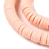 Flat Round Handmade Polymer Clay Bead Spacers CLAY-R067-4.0mm-13-2