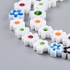 Handmade Millefiori Glass Bead Strands LAMP-J035-8mm-11-2