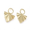 Brass Stud Earrings EJEW-L234-37G-1