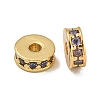 Rack Plating Brass Micro Pave Cubic Zirconia Beads KK-U030-26G-06-1