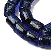 Handmade Dichroic Foil Glass Beads Strands DICH-U001-09F-7