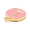 Golden Plated Alloy Enamel Charms X-ENAM-Q437-14L-2