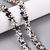 Spray Painted Synthetic Turquoise Beads Strands UNKW-T001-11G-1