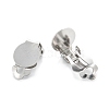 304 Stainless Steel Clip-on Earring Finding STAS-G250-02P-B-3