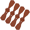 8Pcs 1-Hole PU Leather Buttons FIND-GF0008-82B-7