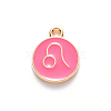 Alloy Enamel Pendants X-ENAM-S124-01A-03G-3