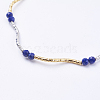 Natural Lapis Lazuli Beaded Bracelets BJEW-I247-07-A-2