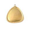 304 Stainless Steel Pendant Cabochon Settings for Enamel STAS-L293-03G-1