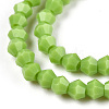Opaque Solid Color Imitation Jade Glass Beads Strands EGLA-A039-P2mm-D21-2