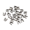 304 Stainless Steel Tips Covers for Spiral Bone FIND-WH0038-04P-02-1