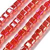Electroplate Glass Beads Strands EGLA-H108-01A-AB04-1