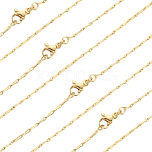 Beebeecraft 6Pcs Brass Coreana Chain Necklaces Set for Women NJEW-BBC0001-05