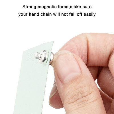 Brass Magnetic Clasps with Loops KK-H361-S-1