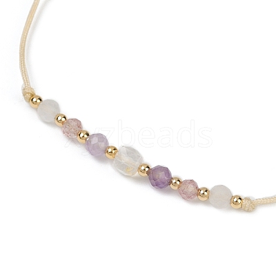Natural stone constellation bracelet with 12 zodiac signs NR2952-10-1